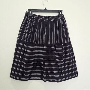 Anthropologie Maeve Striped Skirt Size 0